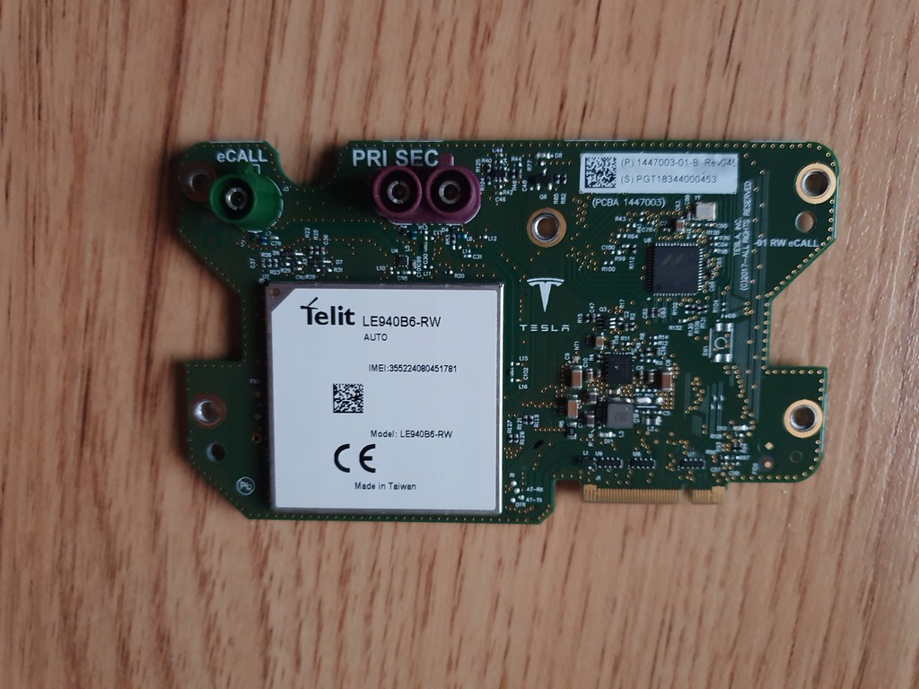 TESLA S 3 X Y MODUŁ LTE MODEM WIFI EU 12372350244 oficjalne