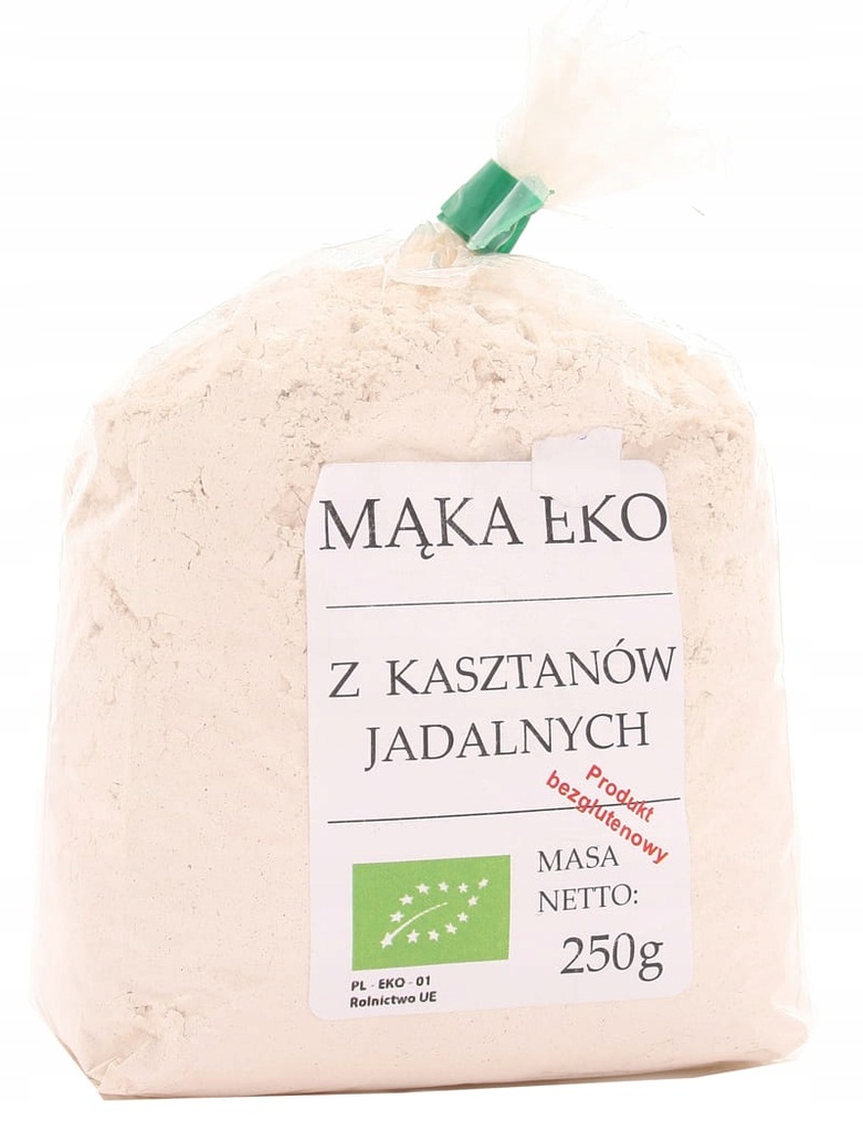 Mąka z kasztanów jadalnych bezglutenowa BIO - EKO
