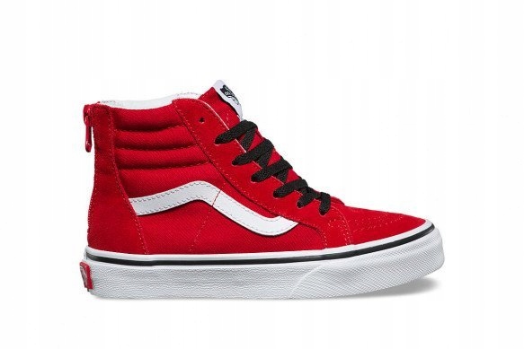 BUTY VANS SK8-HI ZIP K'S RACING RED/BLACK R.30,5