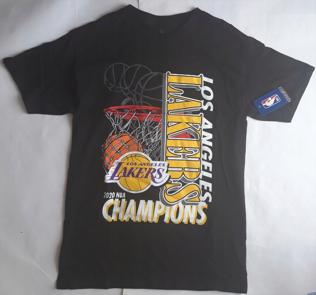 NBA Los Angeles Lakers Black T-Shirt USA M