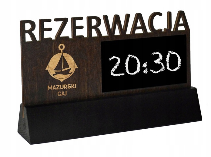 TABLICZKA REZERWACJA NA STOLIK GRAWER LOGO GRATIS