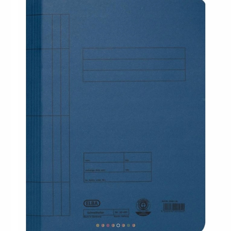 SKOROSZYT KARTONOWY ELBA A4 PEŁNY, NIEBIESKI