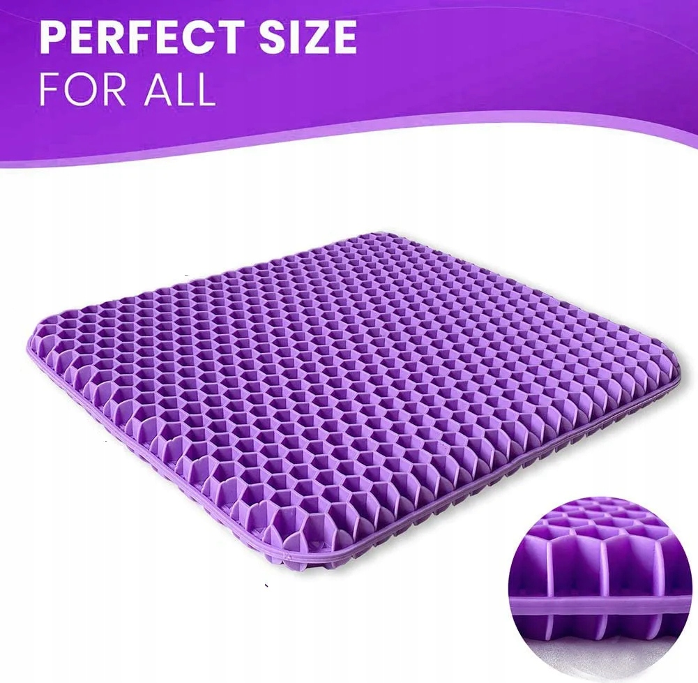 Summer Gel Seat Cushion Breathable Honeycomb Design For Pressure Relief