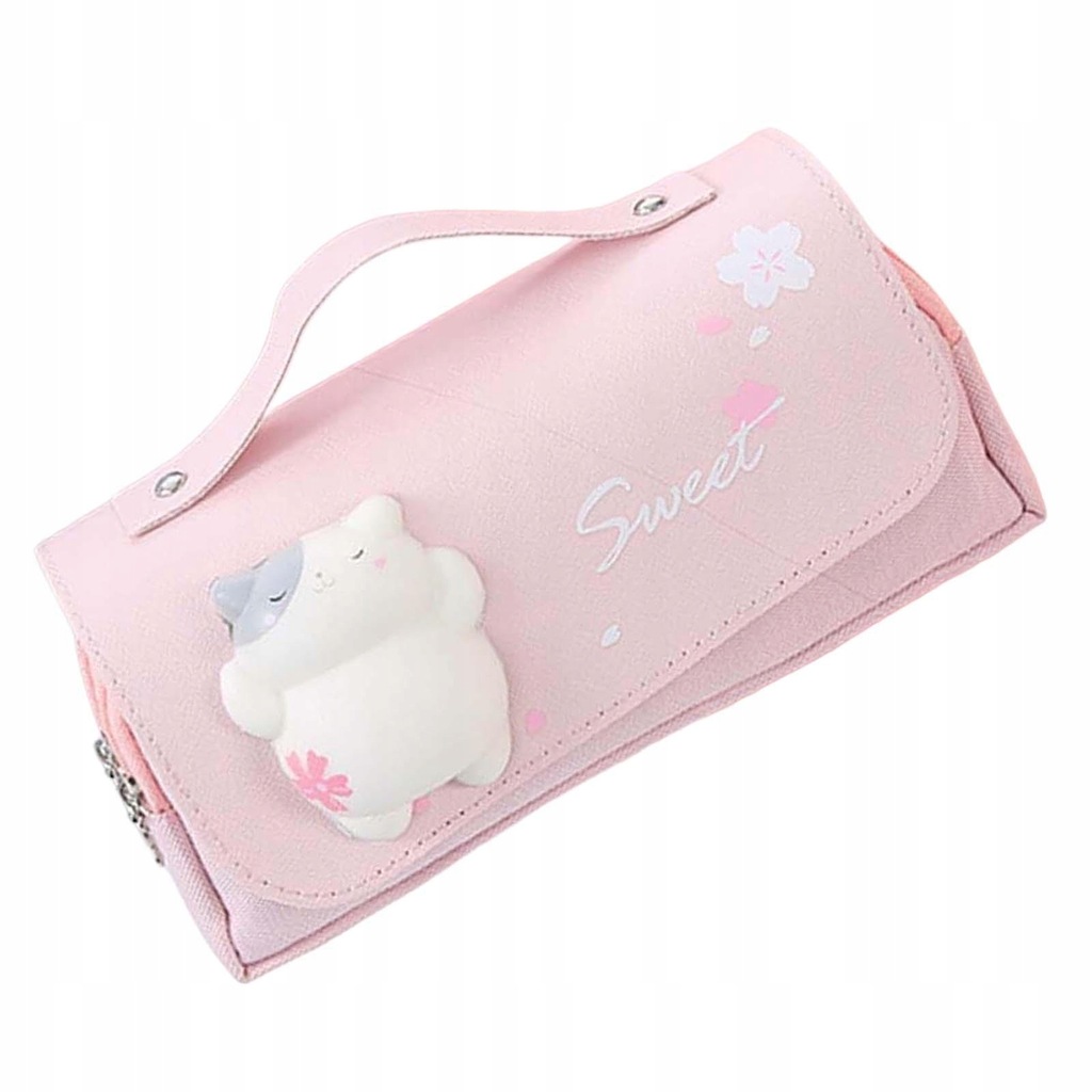 Three Layer Pencil Case Cute Hand Held