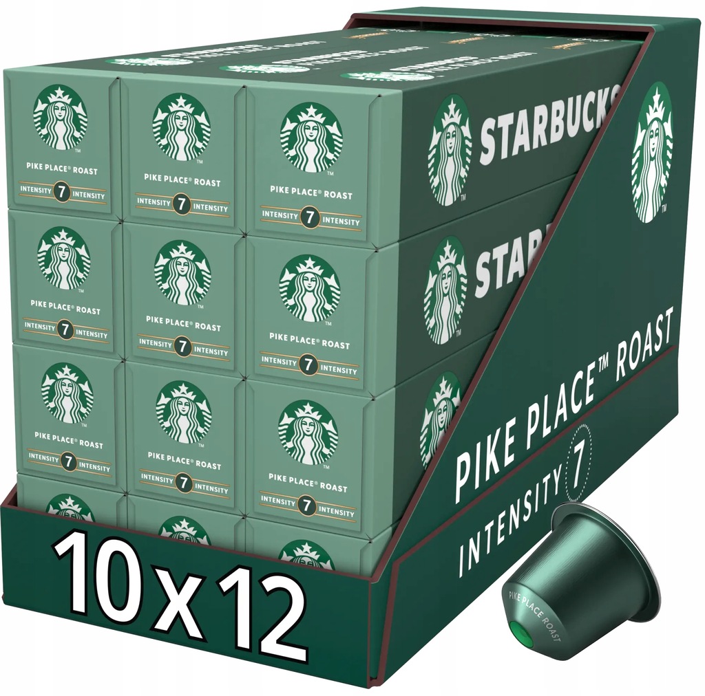 Starbucks by Nespresso Pike Place Roast - kapsułki z kawą - 12x10 kapsułek
