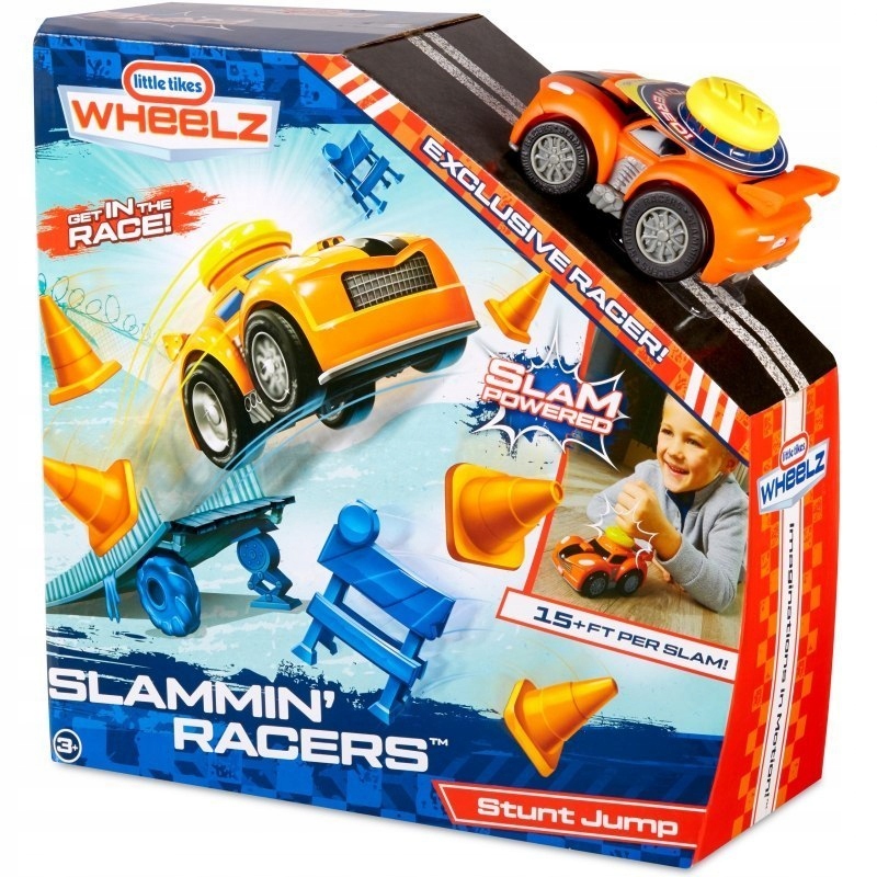 Slammin'Racers Zestaw kaskaderski + autko wyścigów