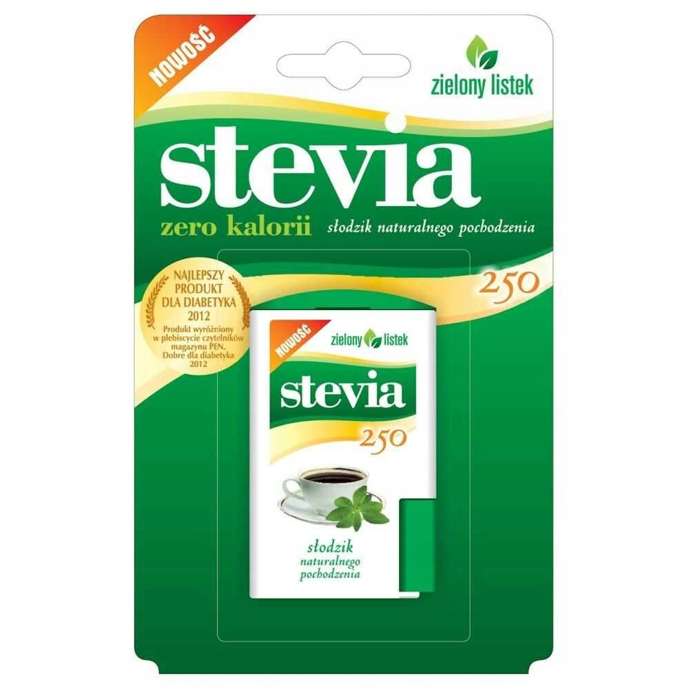 Stevia Pastylki w Dozowniku 250Szt 13g Zielony