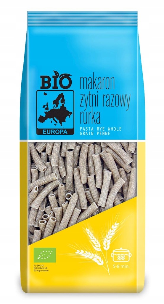 MAKARON (ŻYTNI RAZOWY) RURKA BIO 400 g - BIO PLANE