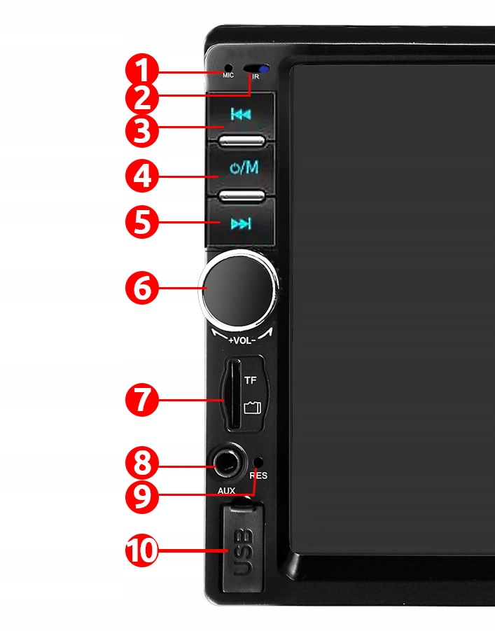 Купить АВТОМОБИЛЬНОЕ РАДИО 7' ЭКРАН 2DIN USB SD КАМЕРА BT: отзывы, фото, характеристики в интерне-магазине Aredi.ru