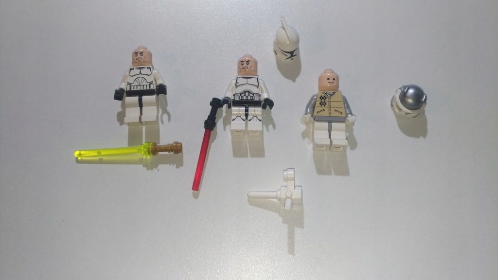 615f. Lego ludziki Star Wars broń żołnierz