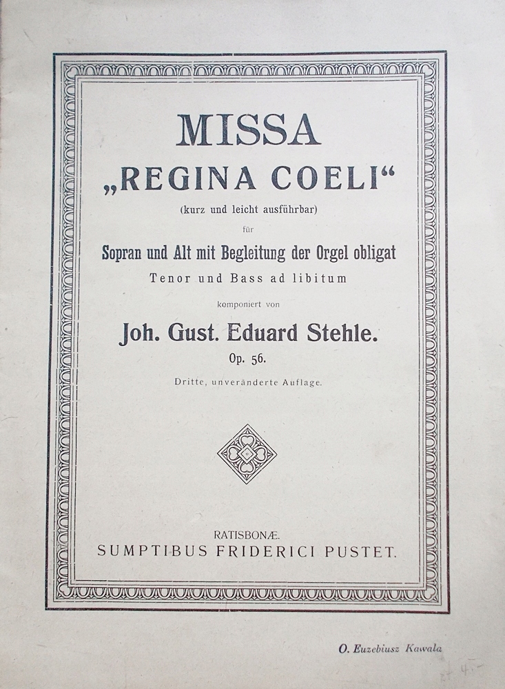 Missa Regina Coeli - Stehle