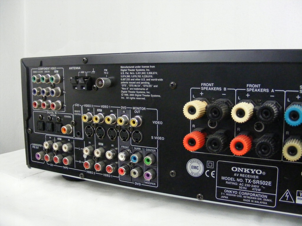 Amplituner ONKYO TXSR502E 7755205233 oficjalne archiwum Allegro