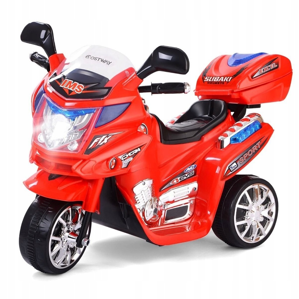 Motor Costway czerwony do 25 kg