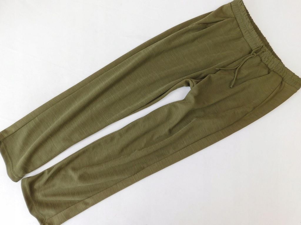 0203d98 ZARA spodnie DRESOWE zielone PROSTE M