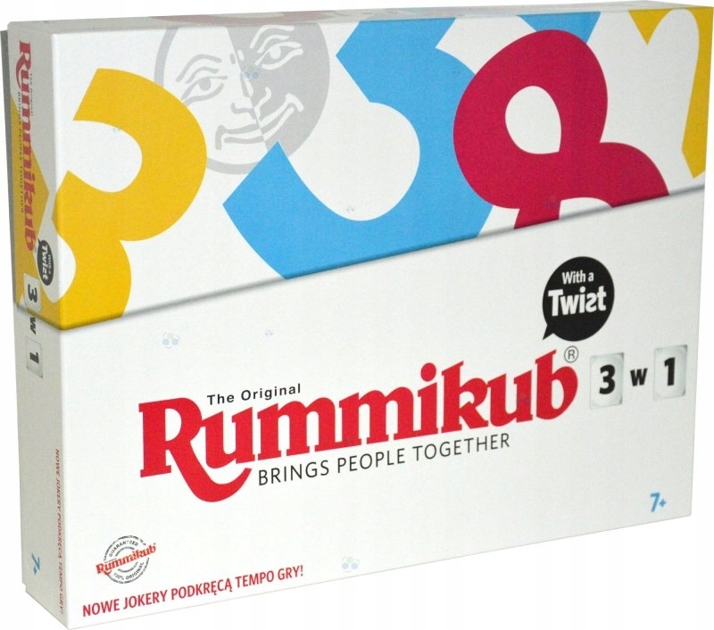 Gra Rummikub Twist 3w1 3 Rodzaje Jokerów Nowość Re