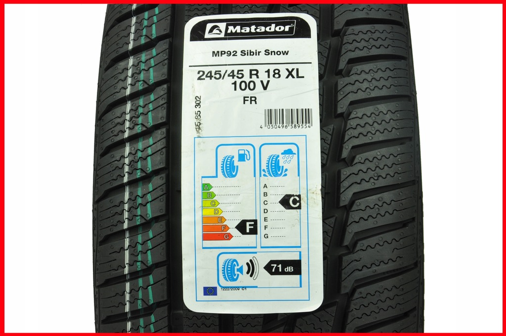 Купить 4 x 245/45R18 100V FR MP92 Sibir Snow Matador ЗИМА: отзывы, фото, характеристики в интерне-магазине Aredi.ru