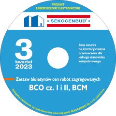 Sekocenbud biuletyny cen obiektów BCO 3/23 - CD