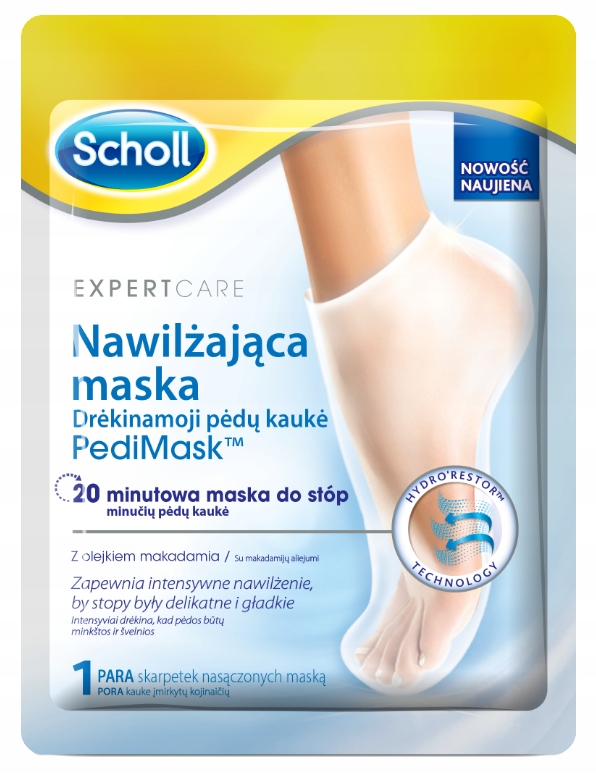 Scholl Maska PediMask z olejkiem makadamia 2 szt