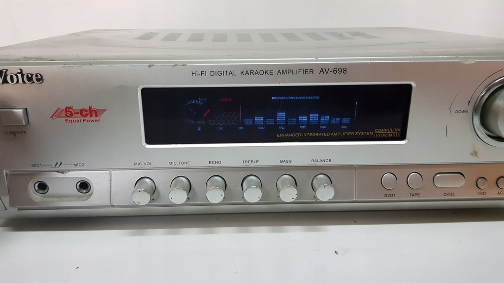 MC VOICE AV 698 karaoke amplituner wzmacniacz 8804674690 oficjalne