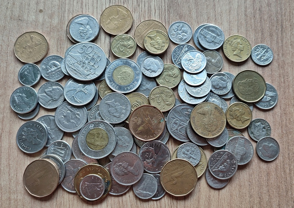 Zestaw monet 40,15 Dolara - Australia, Kanada i USA