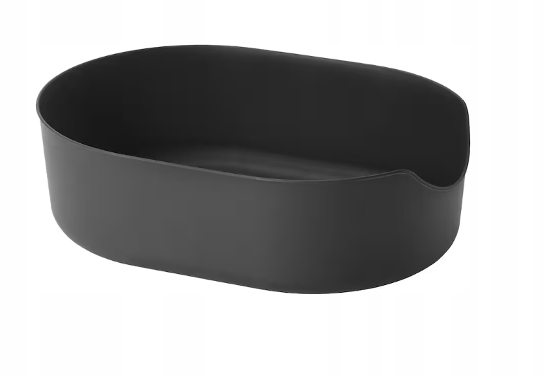 KUWETA DLA KOTA OTWARTA IKEA LURVIG CZARNA 37X51CM