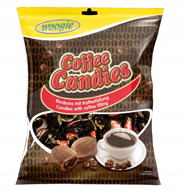 CHEMIA Z NIEMIEC Woogie Cukierki Kawowe z Nadzieniem Kawowym 150 g
