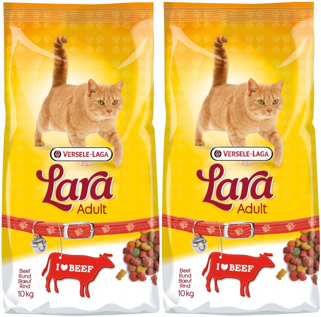 Lara Cat Adult Beef 2x10kg (20kg)