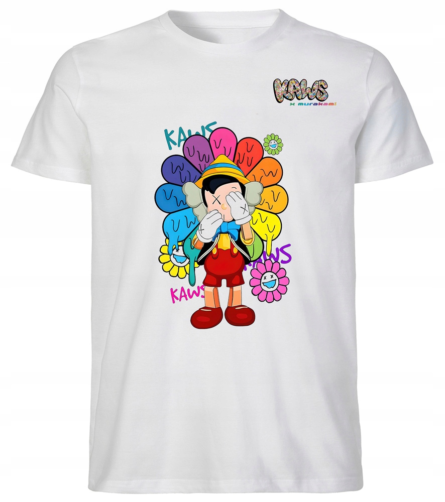 KOSZULKA MĘSKA T-SHIRT MĘSKI Kaws Inspiracja TM138 S