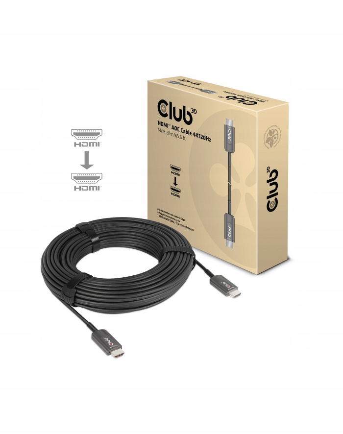 CLUB3D CAC-1379 kabel HDMI 20m HDMI Typu A (Standard) Czarny