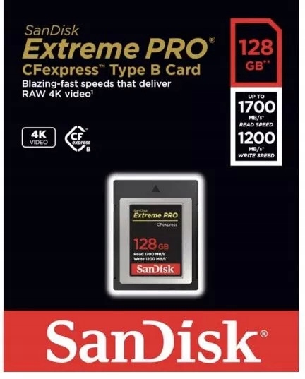 SanDisk Extreme Pro CfExpress 128GB 1700MB/s