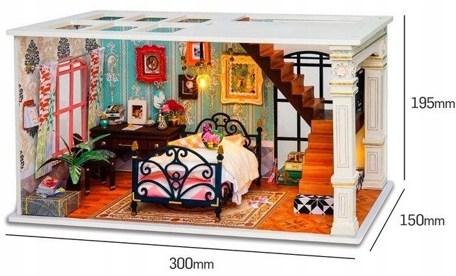 Купить ROBOTIME Складная деревянная мини-модель спальни: отзывы, фото, характеристики в интерне-магазине Aredi.ru