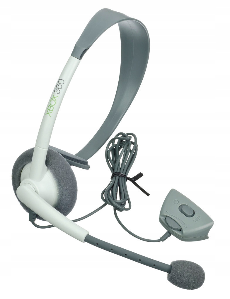 Słuchawki/headset, białe, do konsoli Xbox 360