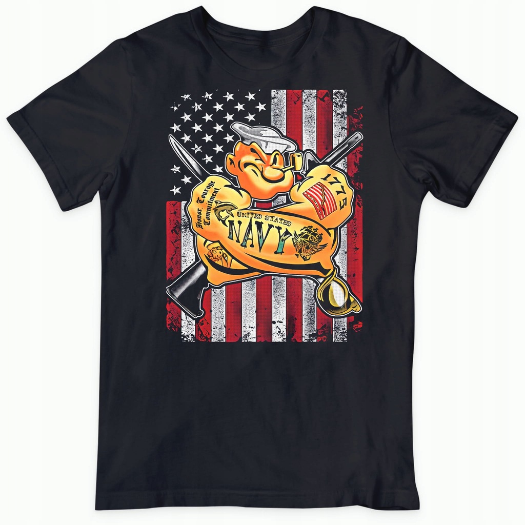 Popeye Sailor Koszulka z postacią z kreskówki Rozm XL Męska T-shirt Męski