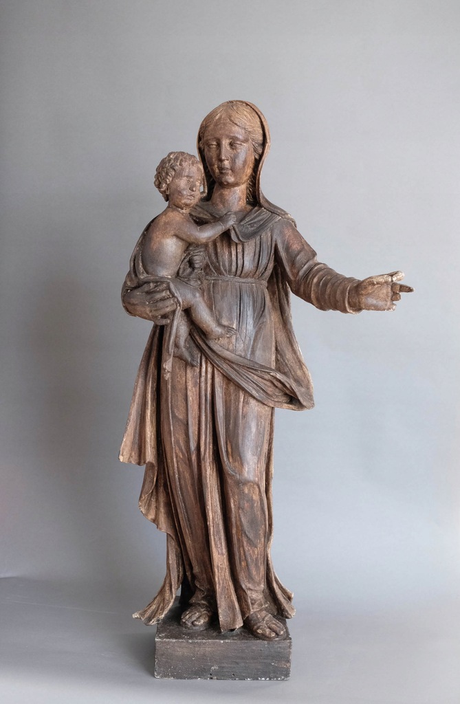 Madonna z Dzieciątkiem Jezus, XVIII wiek, 99 cm.