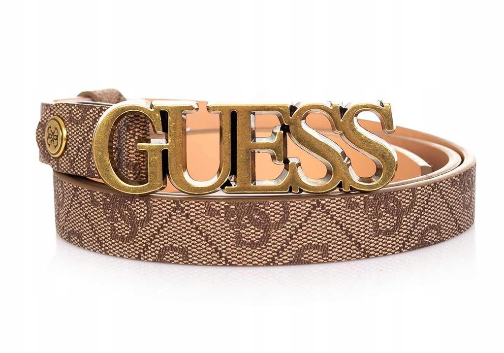 GUESS PASEK DAMSKI NOELLE BEŻOWY R:95