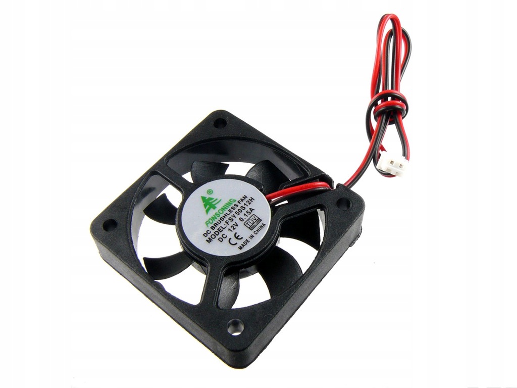 WENTYLATOR 50x50x12mm 12V 0.15A 6000RPM 12,25CFM