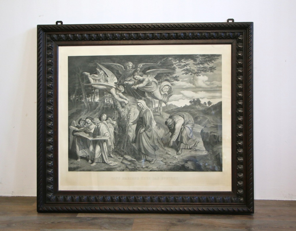 Grafika Przeprawa Maryi przez góry Buxenstein 1555