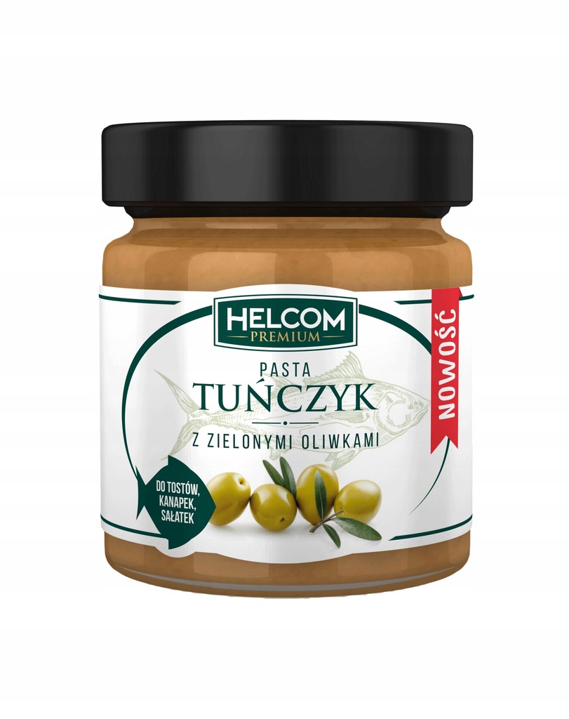 Pasta rybna tuńczyk z oliwkami 225ml HELCOM