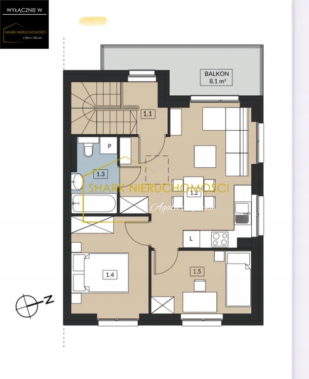 Mieszkanie, Dominowo, Dominowo (gm.), 49 m²