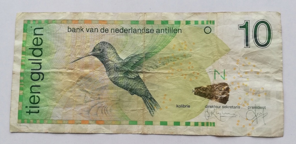 Antyle Holenderskie 10 gulden 1998