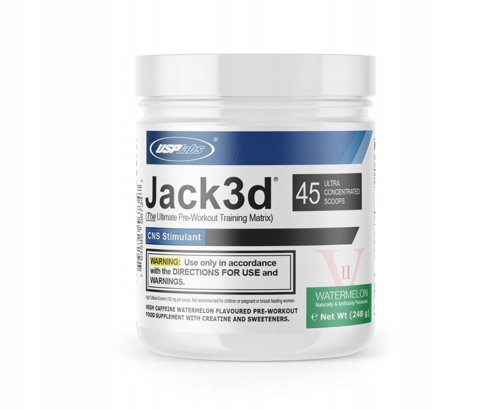 Przedtreningówka USP Labs Jack3d Advanced Arbuzowa Energia Siła Moc 248 g