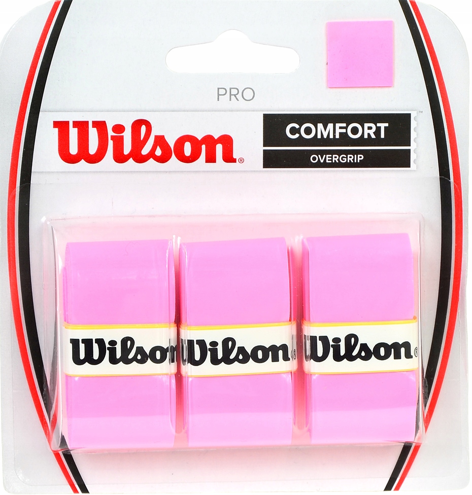 Owijka Wilson Pro Comfort Overgrip różowy 3szt