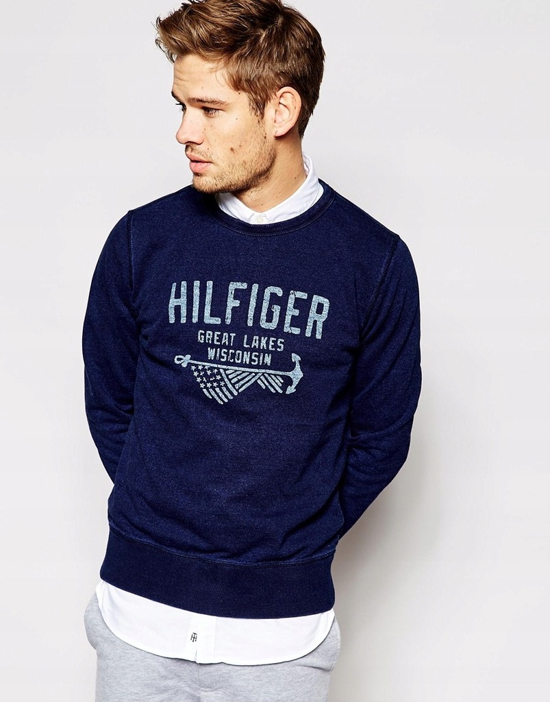 Tommy Hilfiger Sweatshirt! Indigo! XXL! Okazja!