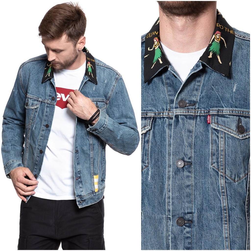 LEVI'S TRUCKER JEANS MĘSKA KURTKA JEANSOWA S