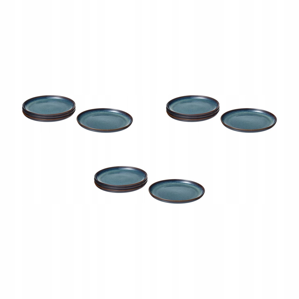 3 szt. Talerzyk GLADELIG niebieski 20 cm 4 sztuki kamionka