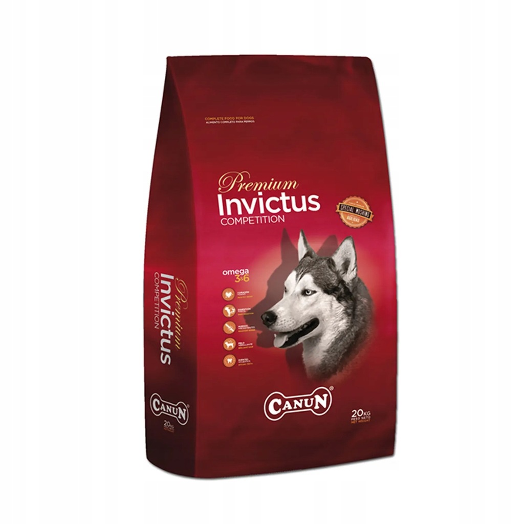 Canun Invictus 20kg karma premium dla psa z jagnięciną (mięso 30%), ryżem