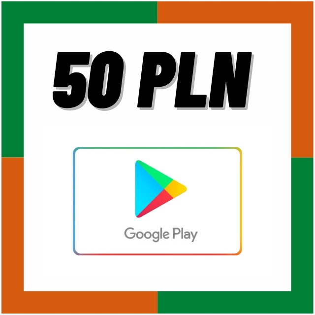 Google Play 50 zł Kod podarunkowy - Karta Prepaid