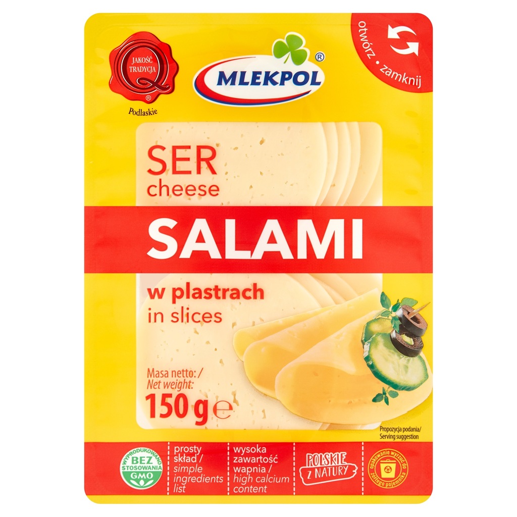 Ser plastry SALAMI 150g MLKEPOL