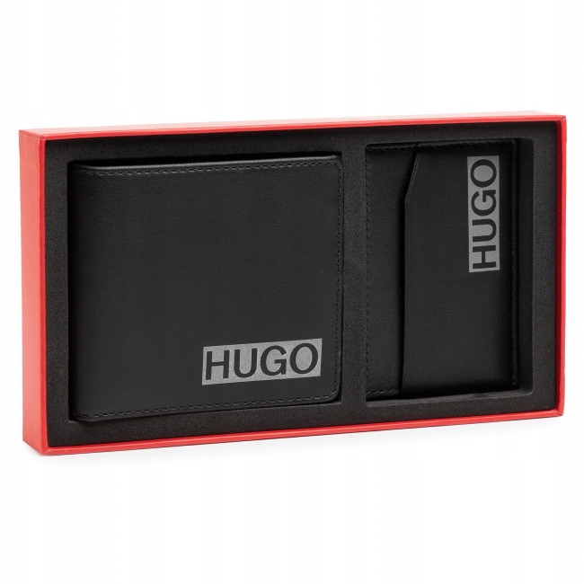 HUGO BOSS ORYGINALNY PORTFEL MĘSKI + ETUI NA KARTY