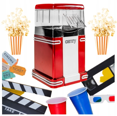 Maszynka Maszyna Urządzenie Robienia Popcornu - Idealne na Domowe Kino"